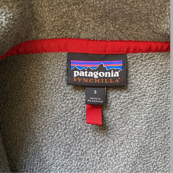 🎉Patagonia Vail Synchilla Snap-T Fleece Pullover, Men’s Size Small, Grey/… - Picture 3 of 6
